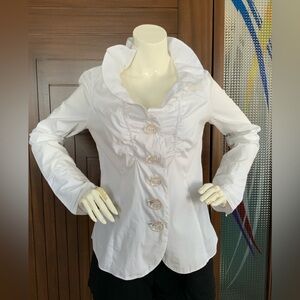 White Feminine Blouse from 172 GRAMS, Sz. M, EUC